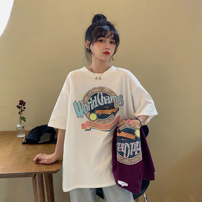 ルーズTシャツ シャツ スプリングスタイルトップス 春物 試着室74142326352