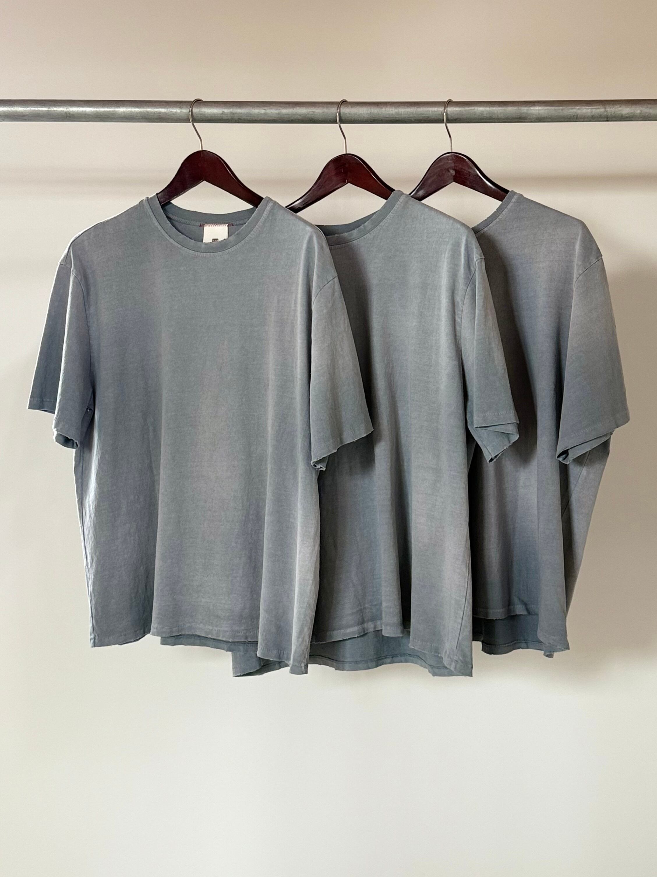 MOOJI MOOJI 【 US Single Stitched T-Shirt Sun Fade】GREY | LARGE