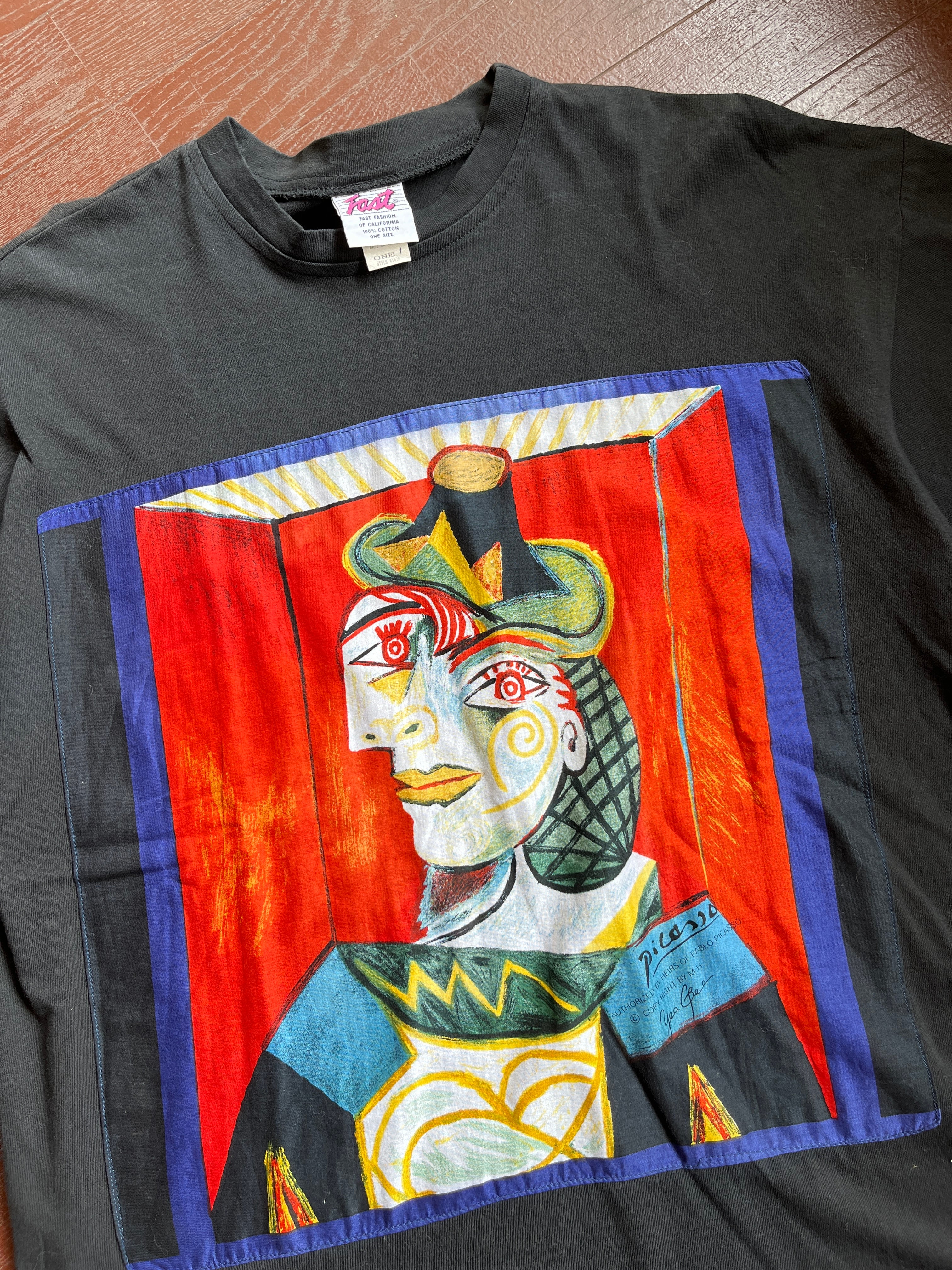 90's Picasso T-shirt ピカソ 1939 Buste de femme XL相当 USA製 