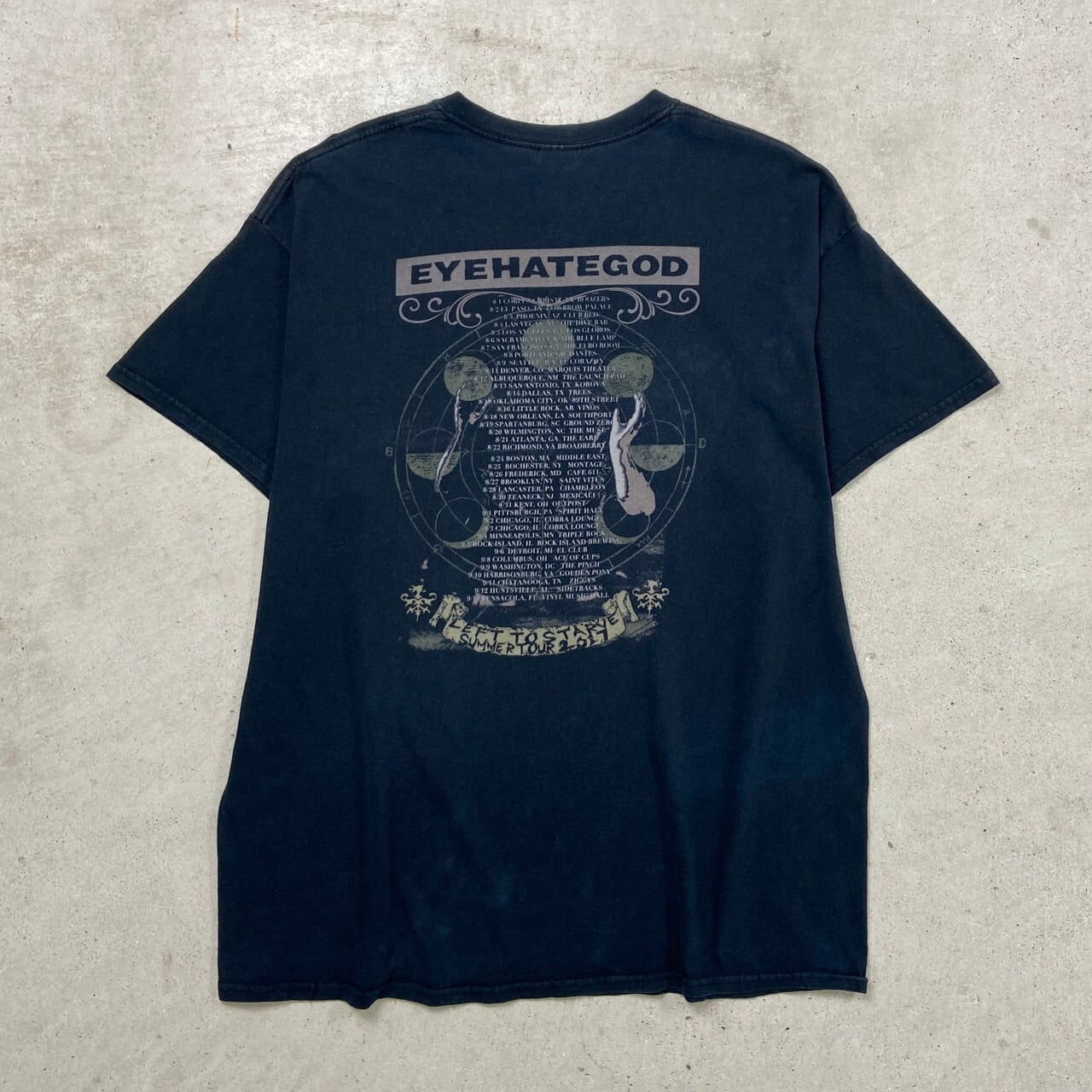 EYEHATEGOD アイヘイトゴッド バンドTシャツ バンT ツアーT メンズXL 