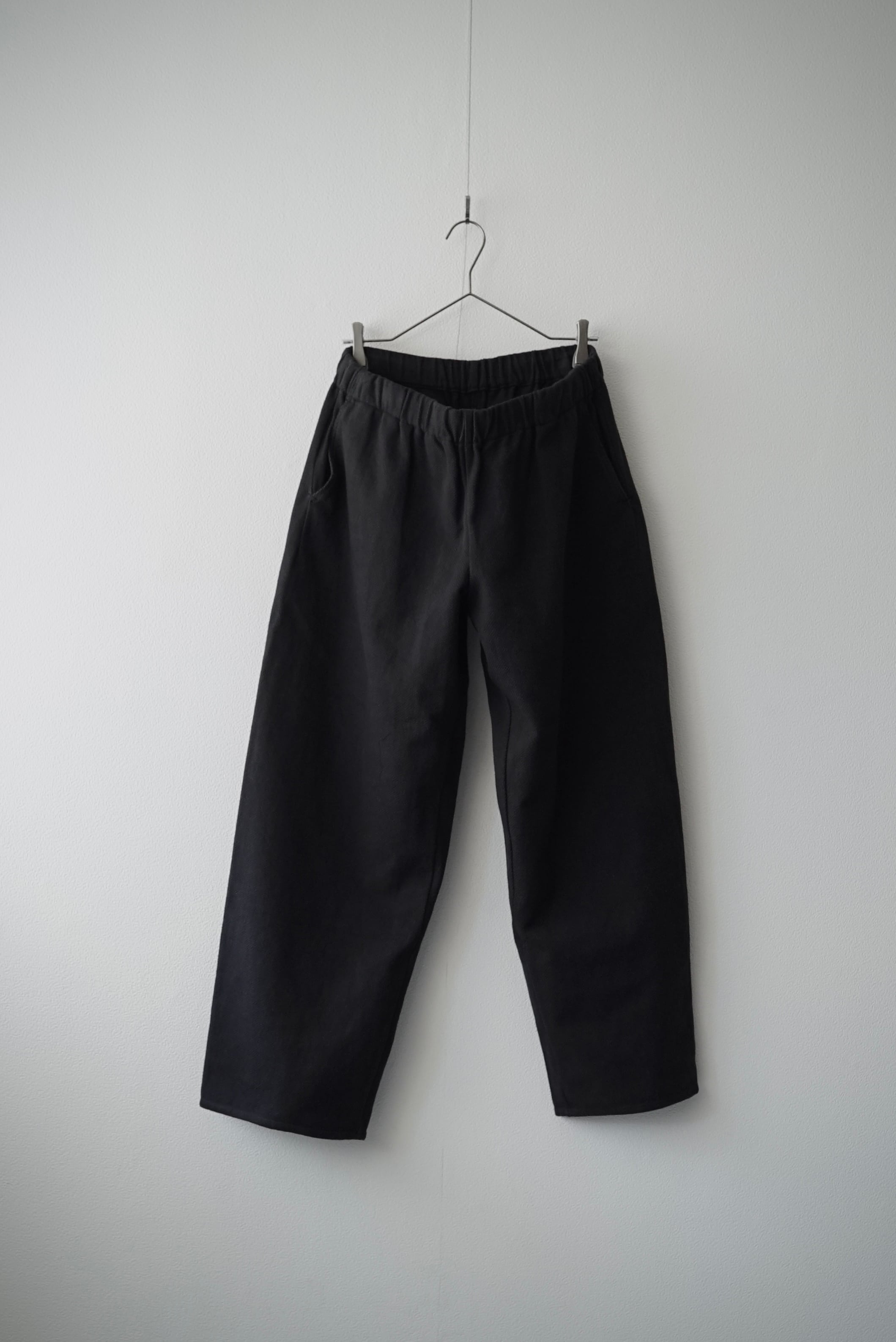 【SAMPLE】Lite Sashiko / Wide Leg Pants (BLACK)