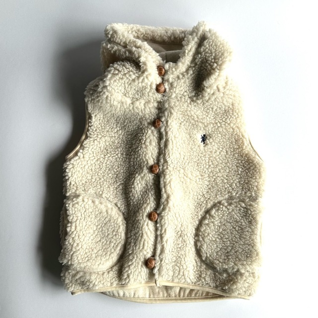 Gymphlex Boa Hoody Vest【115-135cm】Oyster White
