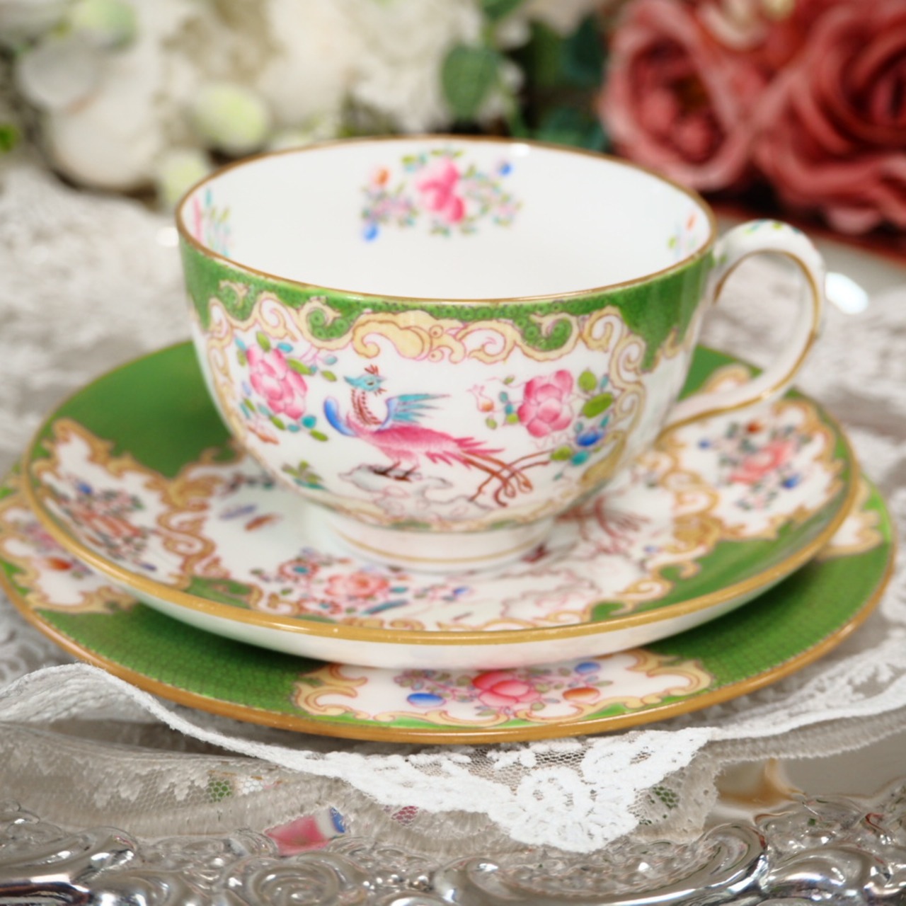 希少 英国 ミントンminton コカトリス トリオB カップソーサー F9  