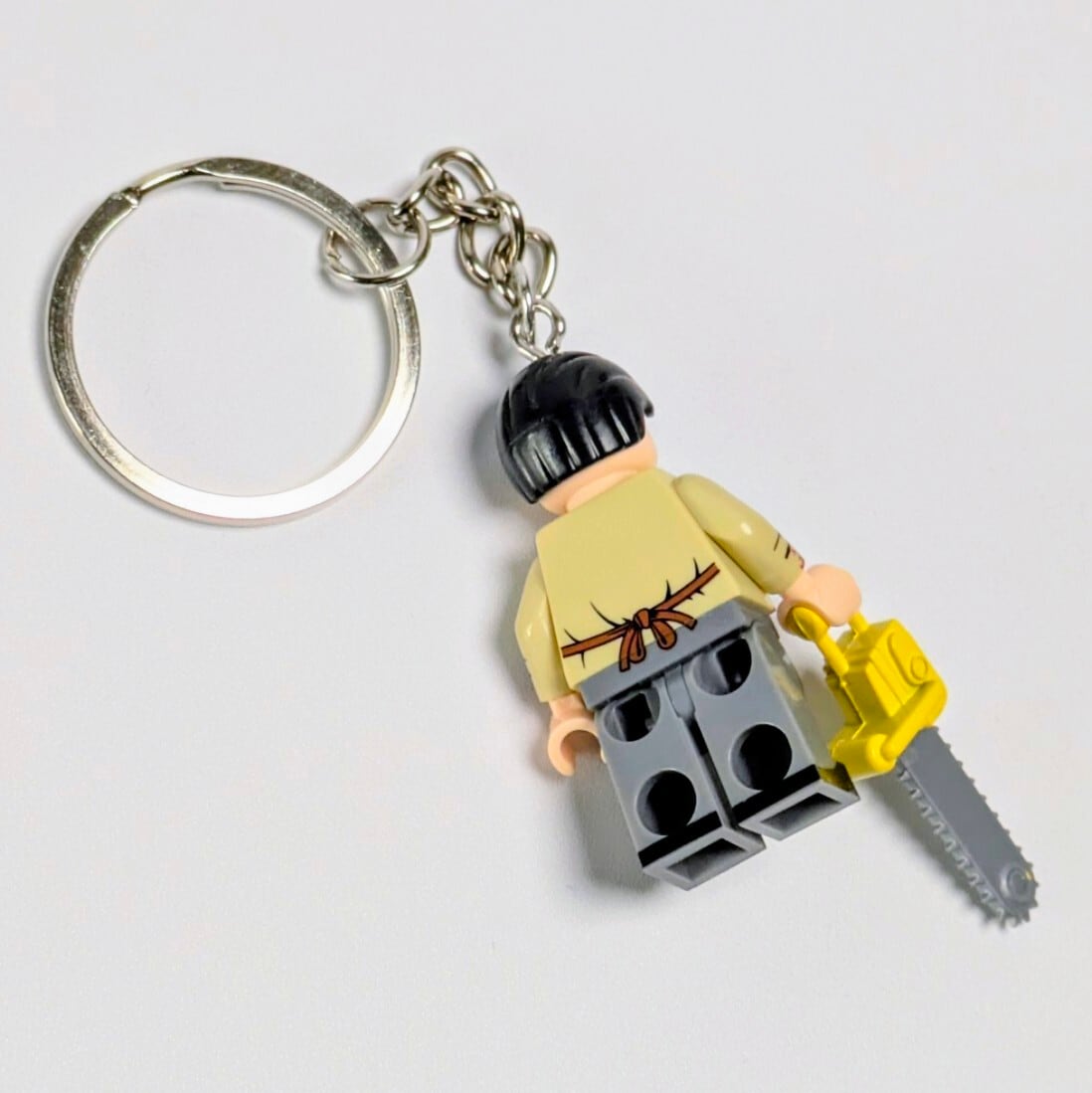 12月下旬再入荷予定！☆ブロックフィギュアキーホルダー☆【 悪魔のいけにえ 】 レザーフェイス / ババ・ソーヤー〚アメリカン雑貨 アメトイ〛