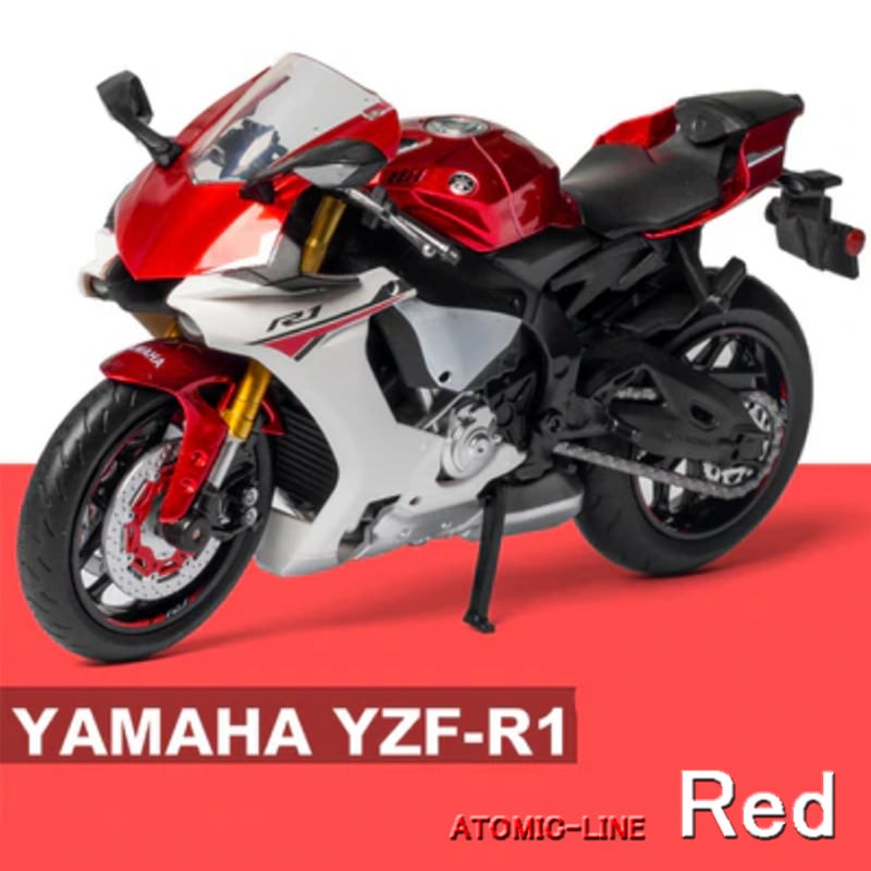 1/12 ヤマハ YZF-R1 ミニカー 全4色 バイク 合金モデル 模型 ジオラマ