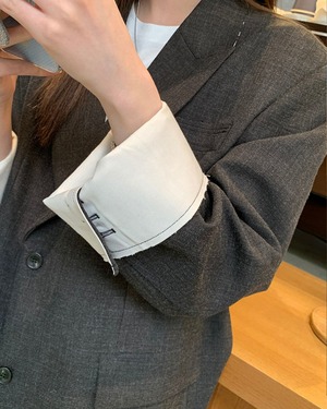 カットオフ オーバーサイズジャケット 2color A0892