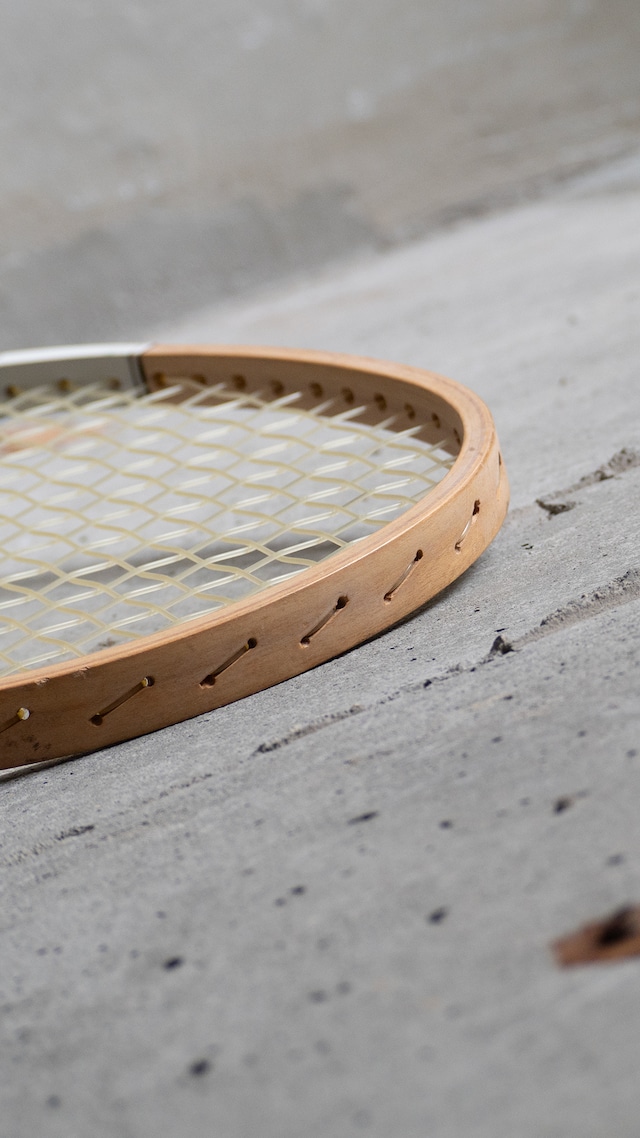 "YAMAHA" '80s vintage Wooden tennis racket