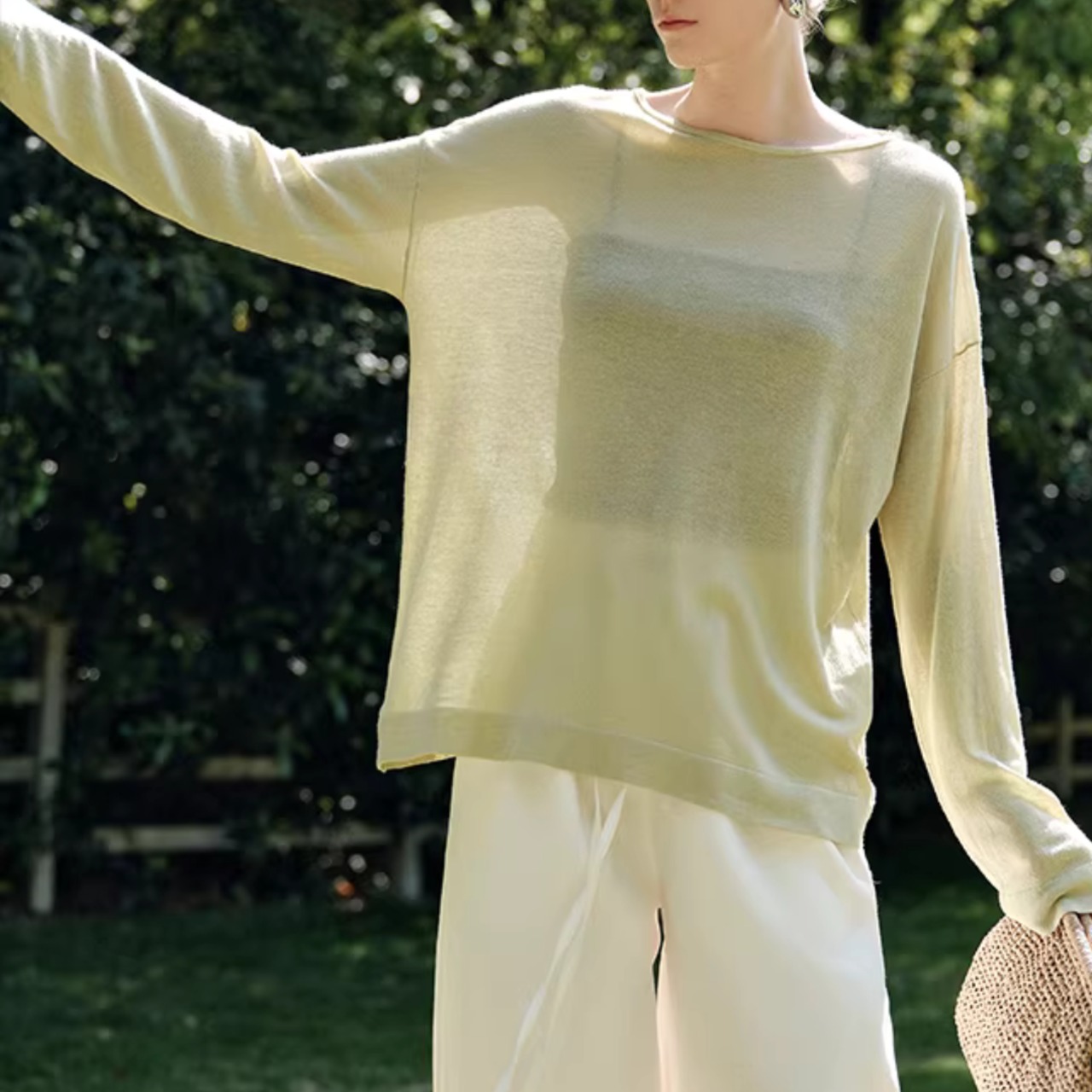 シアー ボートネック サマー ニット 00159・画像12