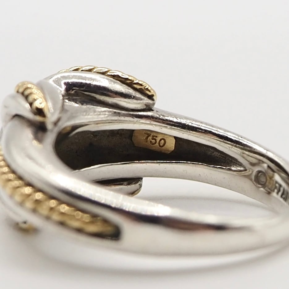 Tiffany&Co. 約11号 シグネチャーコンビリング K18 シルバー925 Tiffany&Co. 約11号 シグネチャーコンビリング K18 シルバー925