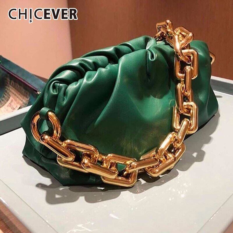CHICEVERパッチワークメタルチェーンレディースバッグシャーリングハンドバッグアクセサリーバッグ2020夏 サマー 夏物 6base555186060693