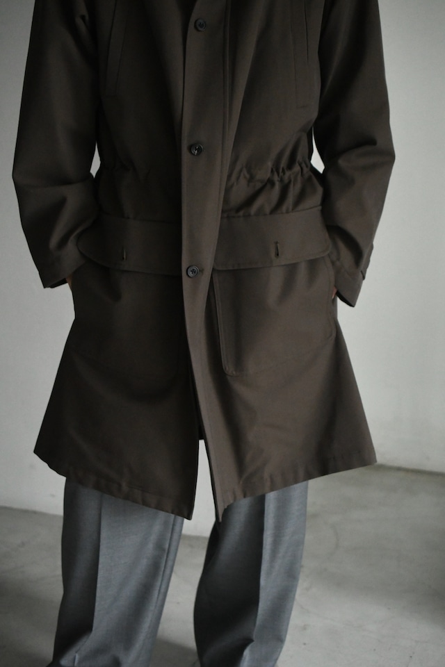 BISOWN / WOOL COTTON GAME COAT (KHAKI)