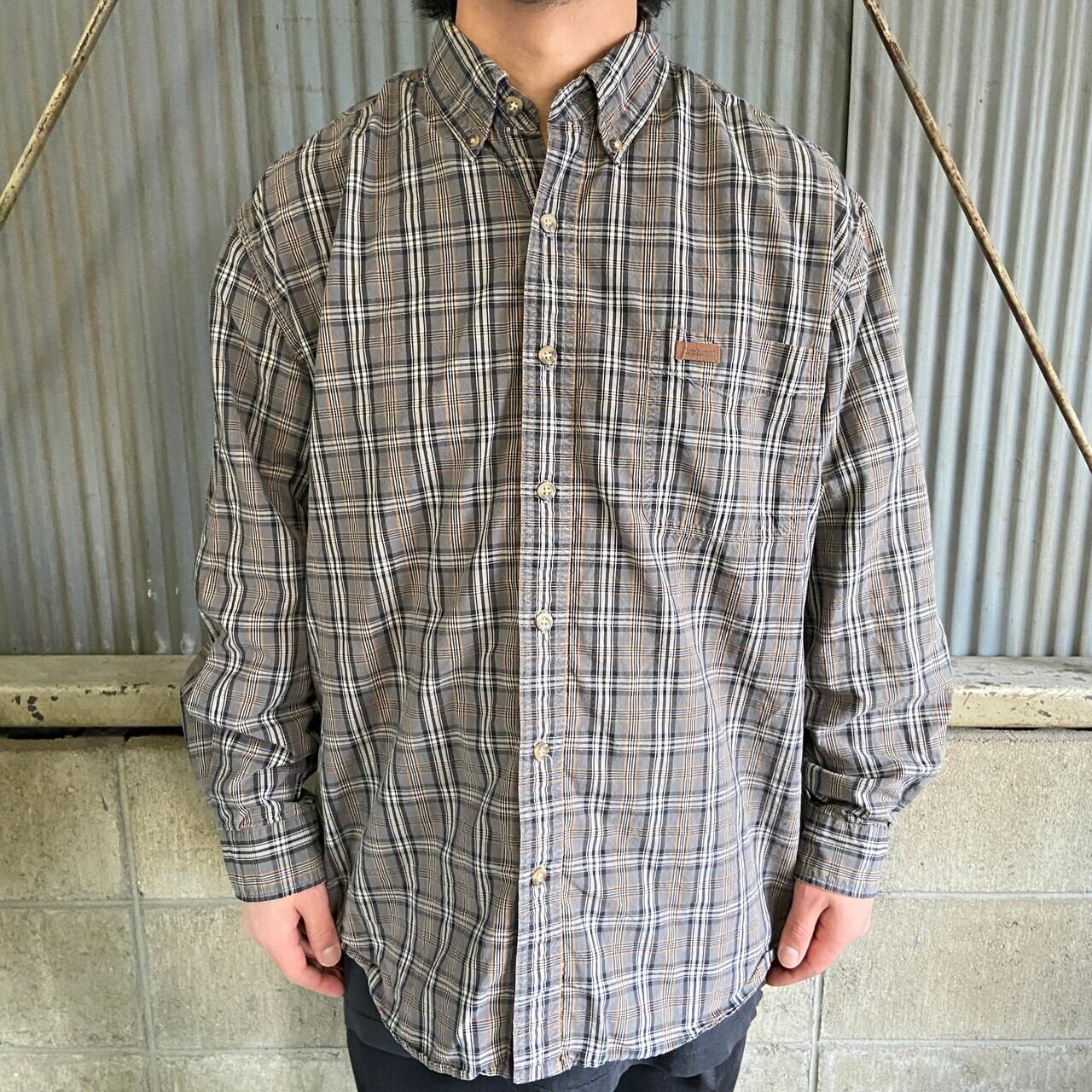 Carhartt カーハート 長袖 チェック柄 コットンシャツ メンズXL相当