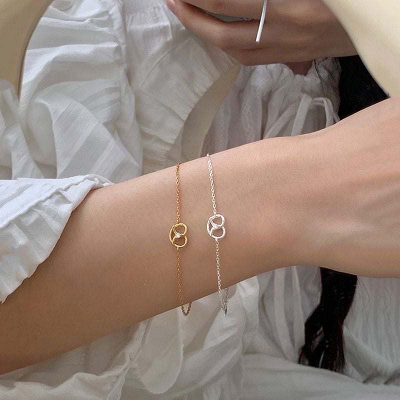 925sliver zirconia bracelet /925シルバー ジルコニアプレッツェル