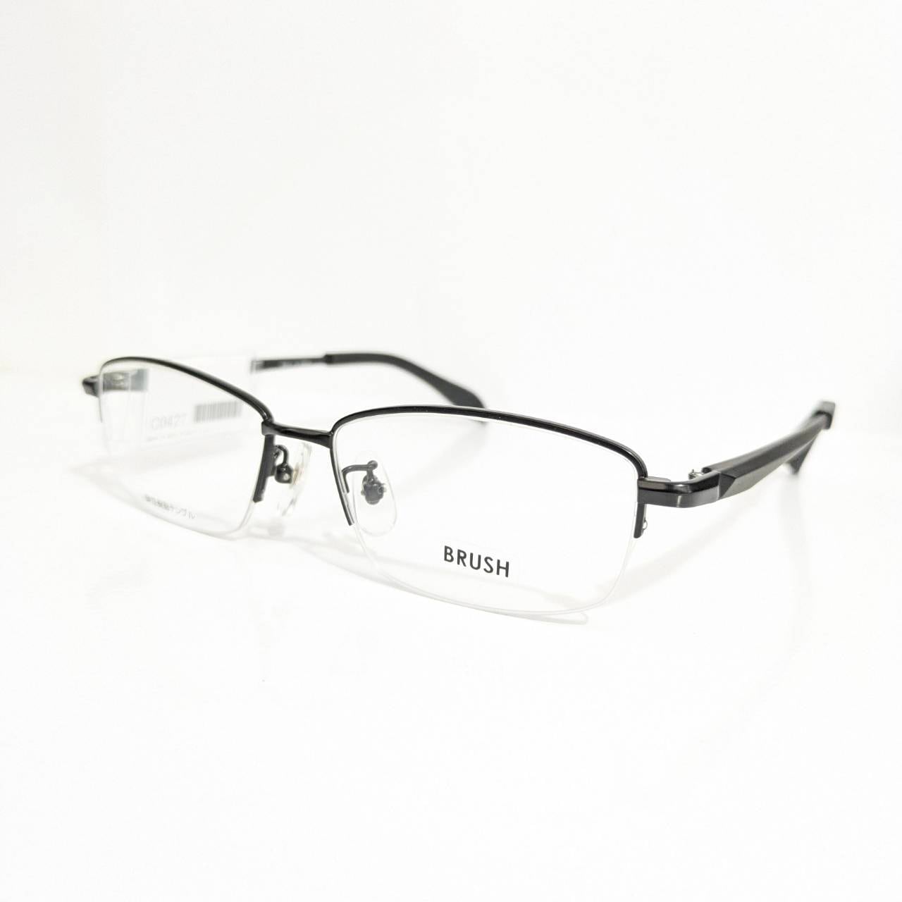 【BRUSH】スクエアナイロールフレーム ブラック