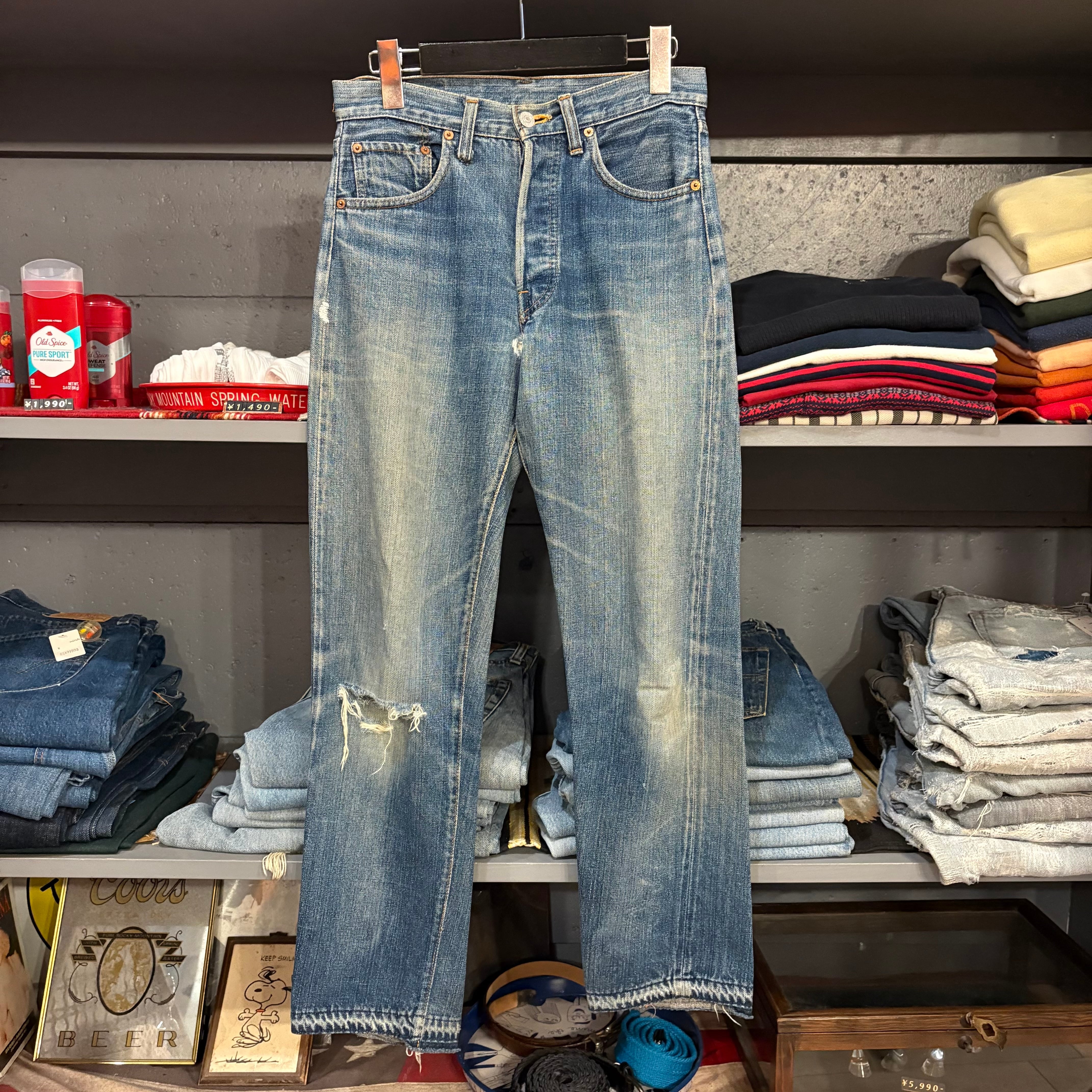 90s Polo by Ralph Lauren 2tuck Chambray Pants | VOSTOK