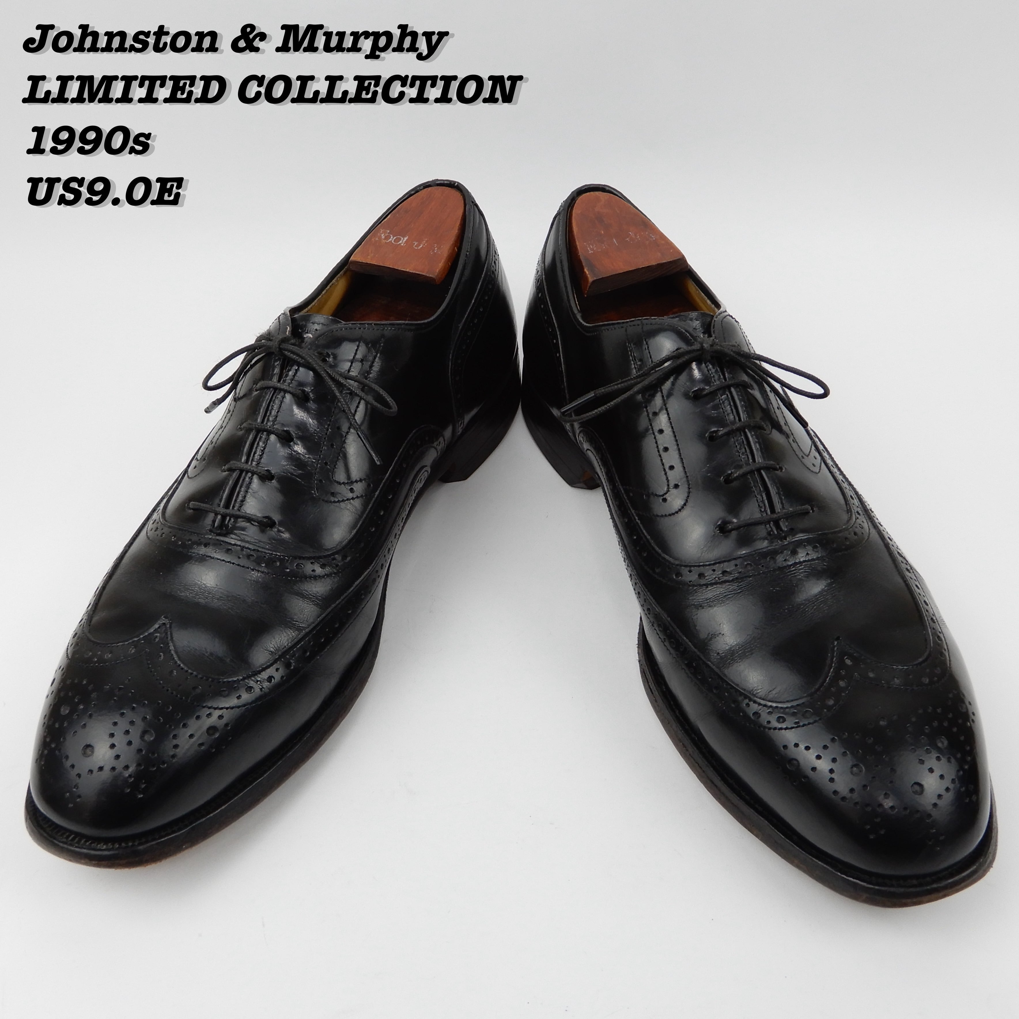 Johnston & Murphy LIMITED COLLECTION Wing Tip Shoes 1990s US9.0E