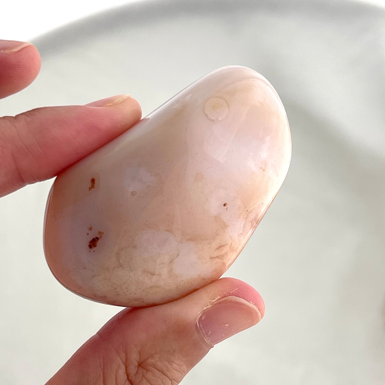 ピンクアゲート*フリーフォーム*250823-02*天然石*置き物*インテリアストーン