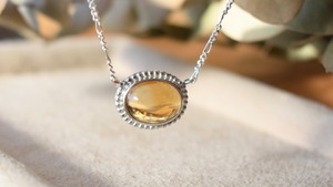 ＊1点もの＊Citrine necklace《silver925》
