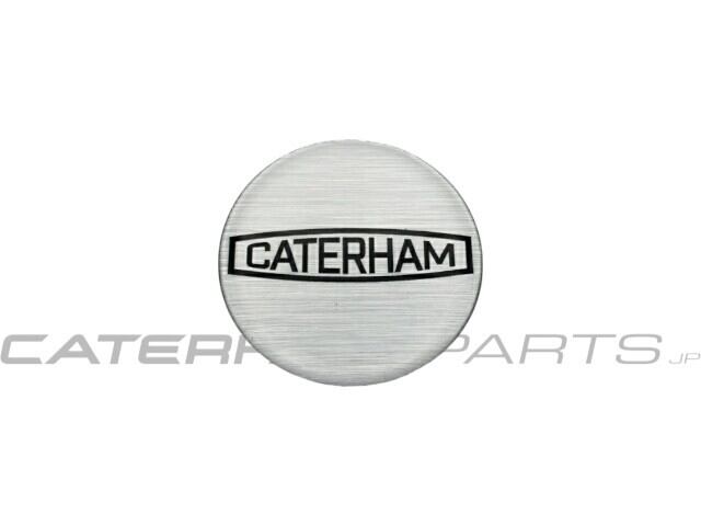 3AFW0002A バッジ、ホイールセンターキャップ、「CATERHAM」、レトロロゴ、50mm 直径