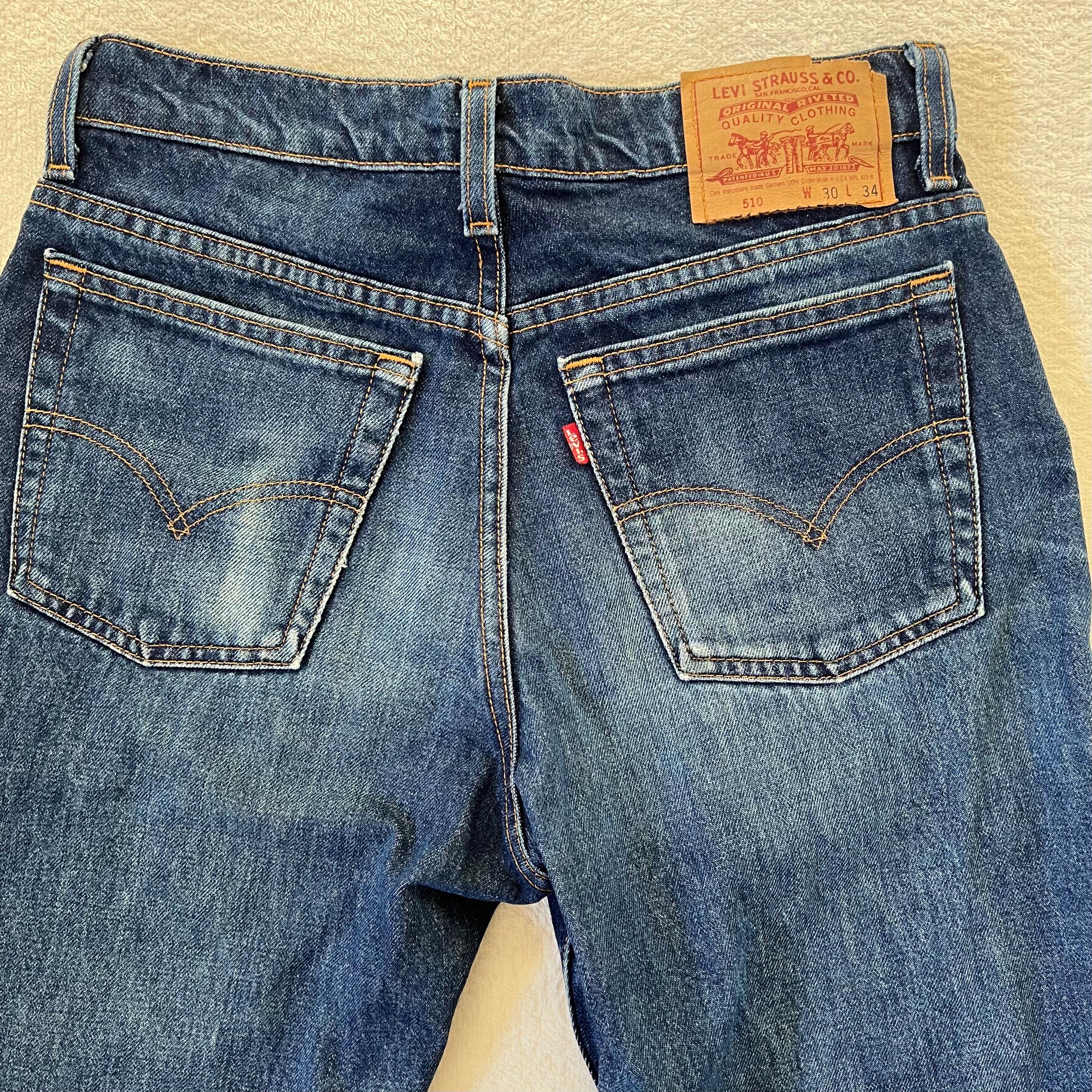 ＊6442 90s levis リーバイス　510 USA デニムパンツ w30