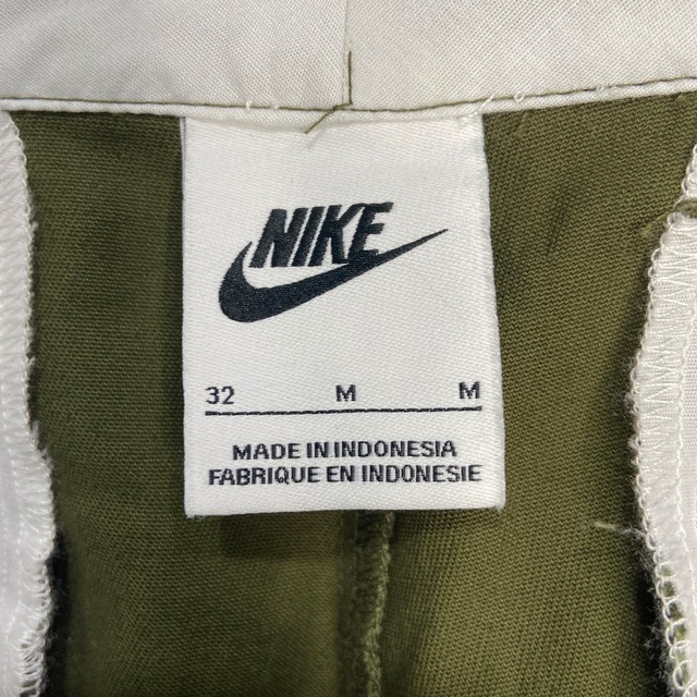 NIKE LIFE コットンチノパンツ オリーブ W32 ワイドシルエット