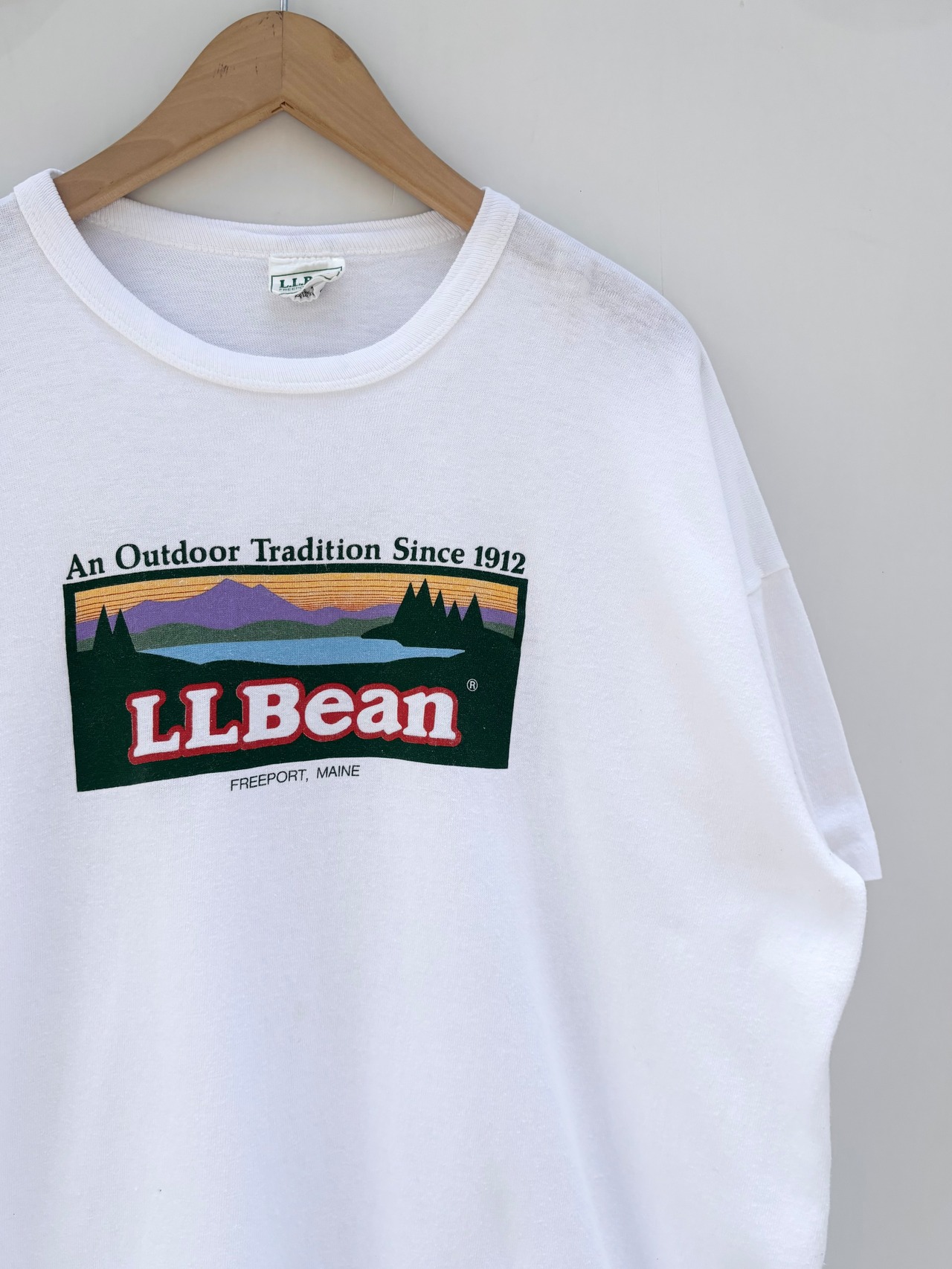 80s L.L.Bean×Champion W-NAME Tee MADE IN USA  Size XL