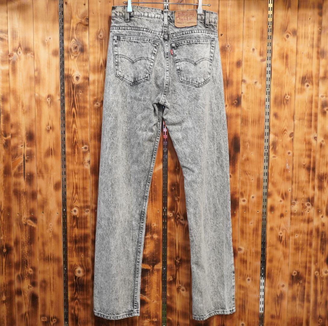80s Levi's 505-0286 ケミカルウォッシュ ブラック W32/デニム 80s Levi's 505-0286 ケミカルウォッシュ ブラック W32/デニム