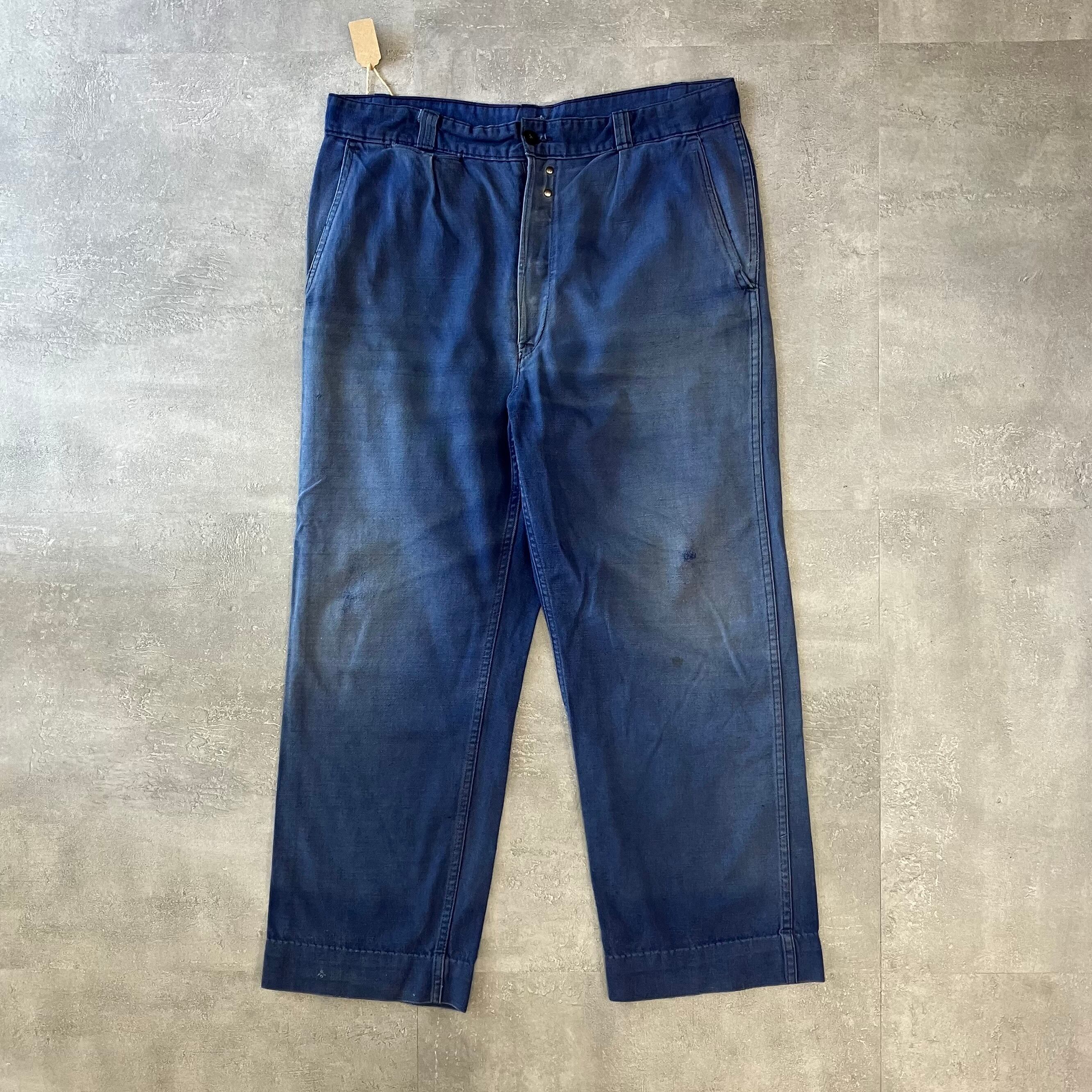 《実寸w35l26》French Work Pants フレンチワーク ワークパンツ アタリ No.2919