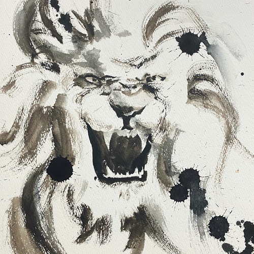 ドローイング作品「ライオンⅢ」