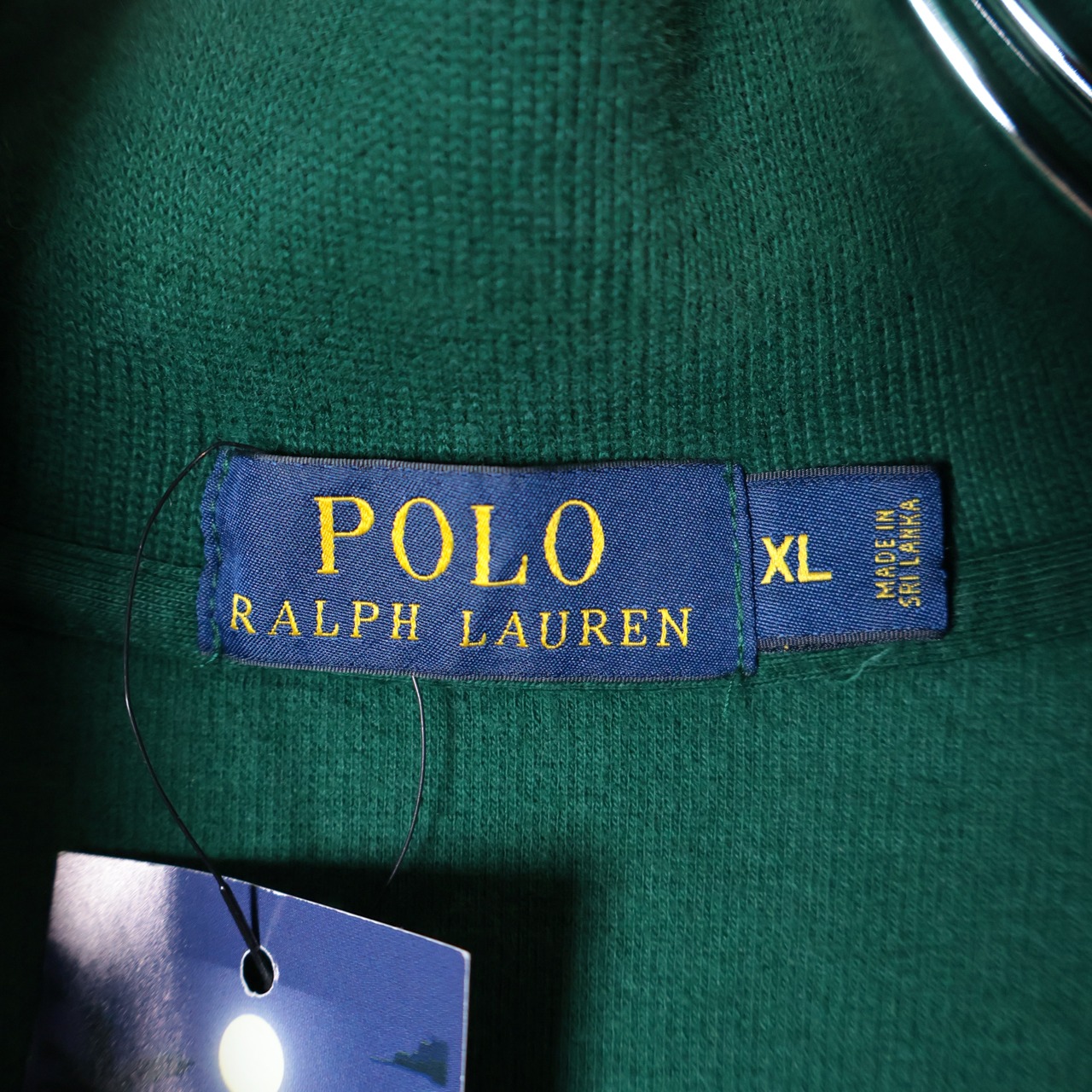 POLO RALPH LAUREN ハーフジップスウェット 緑 紫ポニー XL