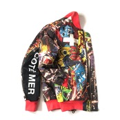 再構築 ロックT ・・ブリーチボンバージャケット ROCK T-SHIRTS MIX BOMBER JACKET【bomber003】