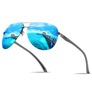 【努力特価】ティアドロップ サングラス メンズ 偏光 アビエーター メンズ レディース UV400 UVカットミラー メタルフレーム スプリングヒンジ付き 運転用 B1094