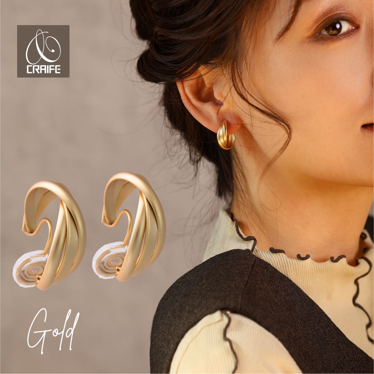 Pierce/Earring -Gold- | CRAIFE / クライフ - 感動のアクセサリー体験を