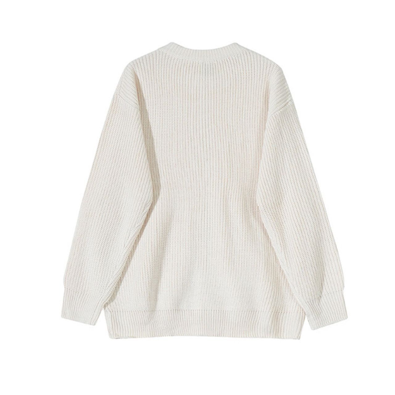 ホワイトニットジップブルゾン　MT0080314