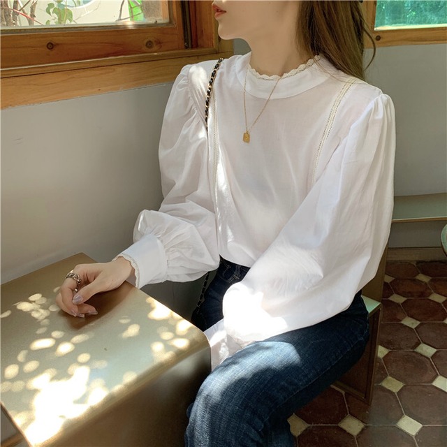 【MumuIns 】 新作クラシカルプリンセス風シャツ　A0378