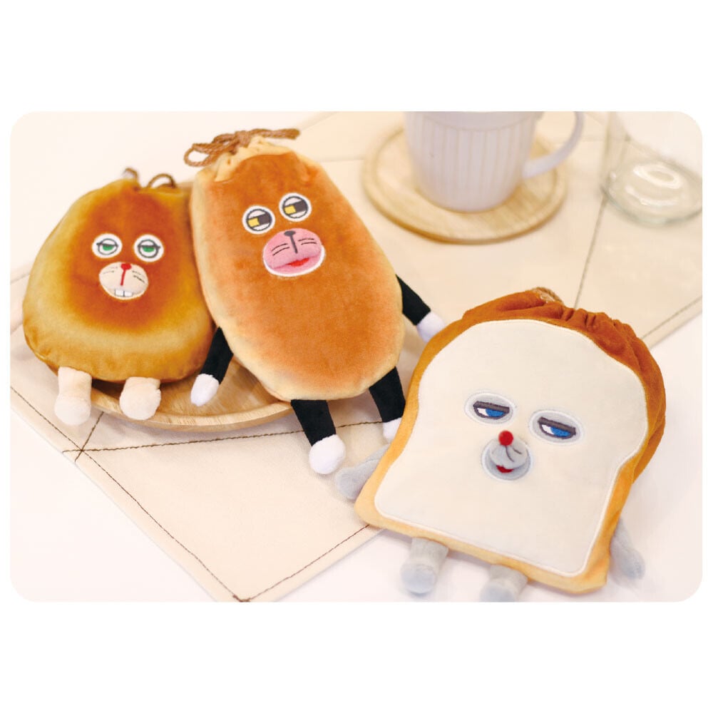 H.R.　ぬいぷりけ、くてんこ、フランスパンの計23点セット パンどろぼう ぬいぐるみ巾着＜なぞのフランスパン＞ | KNOCK NOK