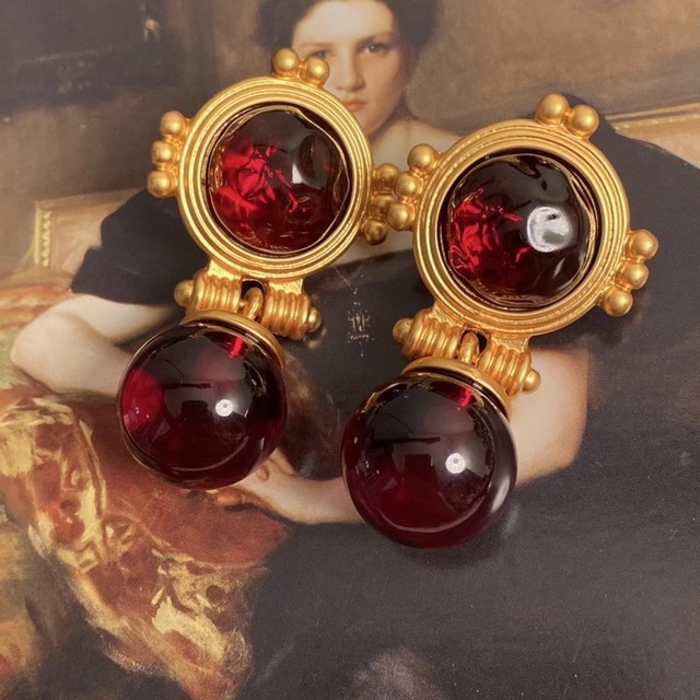 bordeaux caramel glass pierce<a2081>