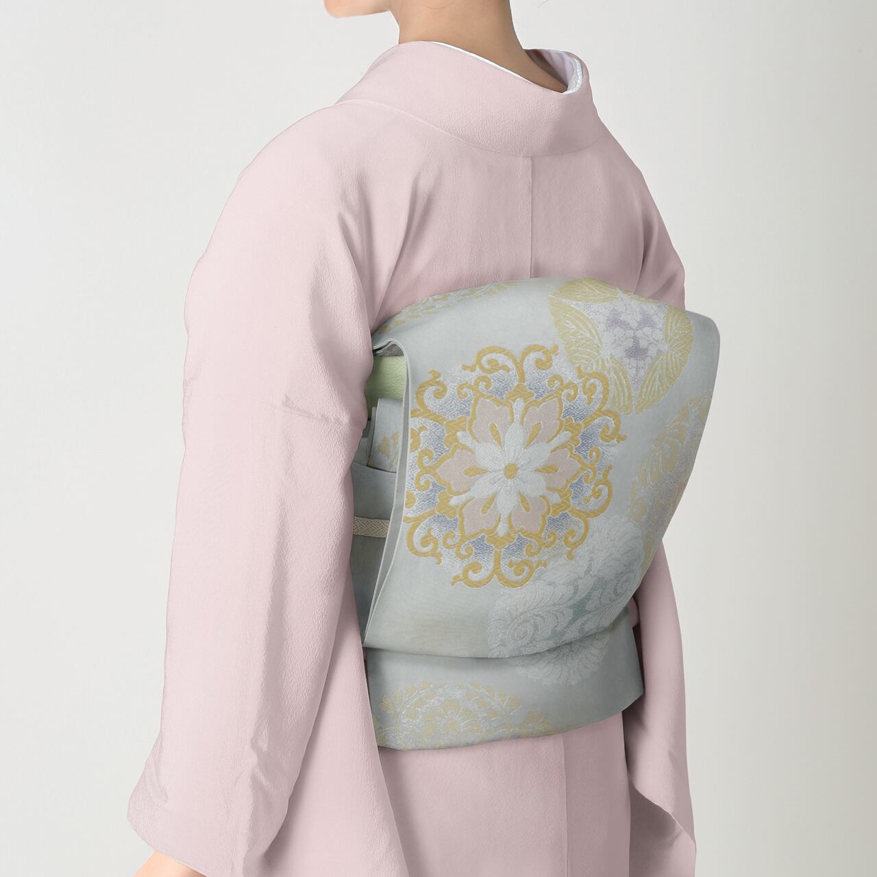 409y1〇百貨店取扱い 環美術織物 本袋帯 瑞華牡丹文〇美品 成人式 結婚 