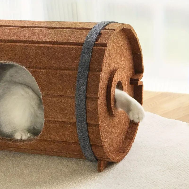 ペットハウス ワインバレル風 樽型 筒形 キャットハウス 猫 犬 ハウス