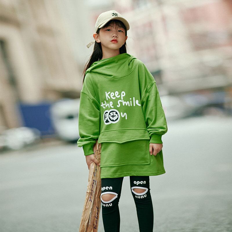 スウェット スプリングオータムフードトップス 長袖スリーブ ロング 春物 秋物 トレンディボーイ47692578204