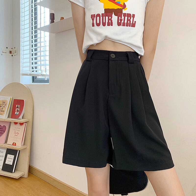 サマー薄手パンツ ハイウェストウェストスリムカジュアルショーツ ルーズ 夏物 ブルマー 萌量不足20486363230