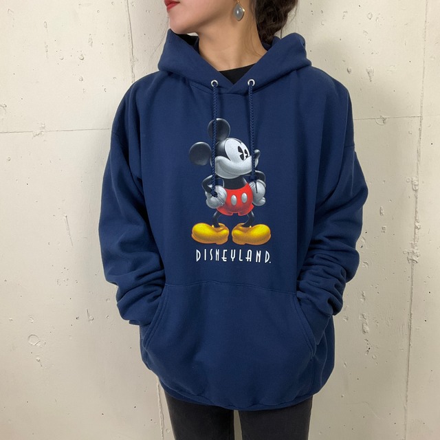 ディズニーランド ミッキーマウス キャラクター プリント スウェット 