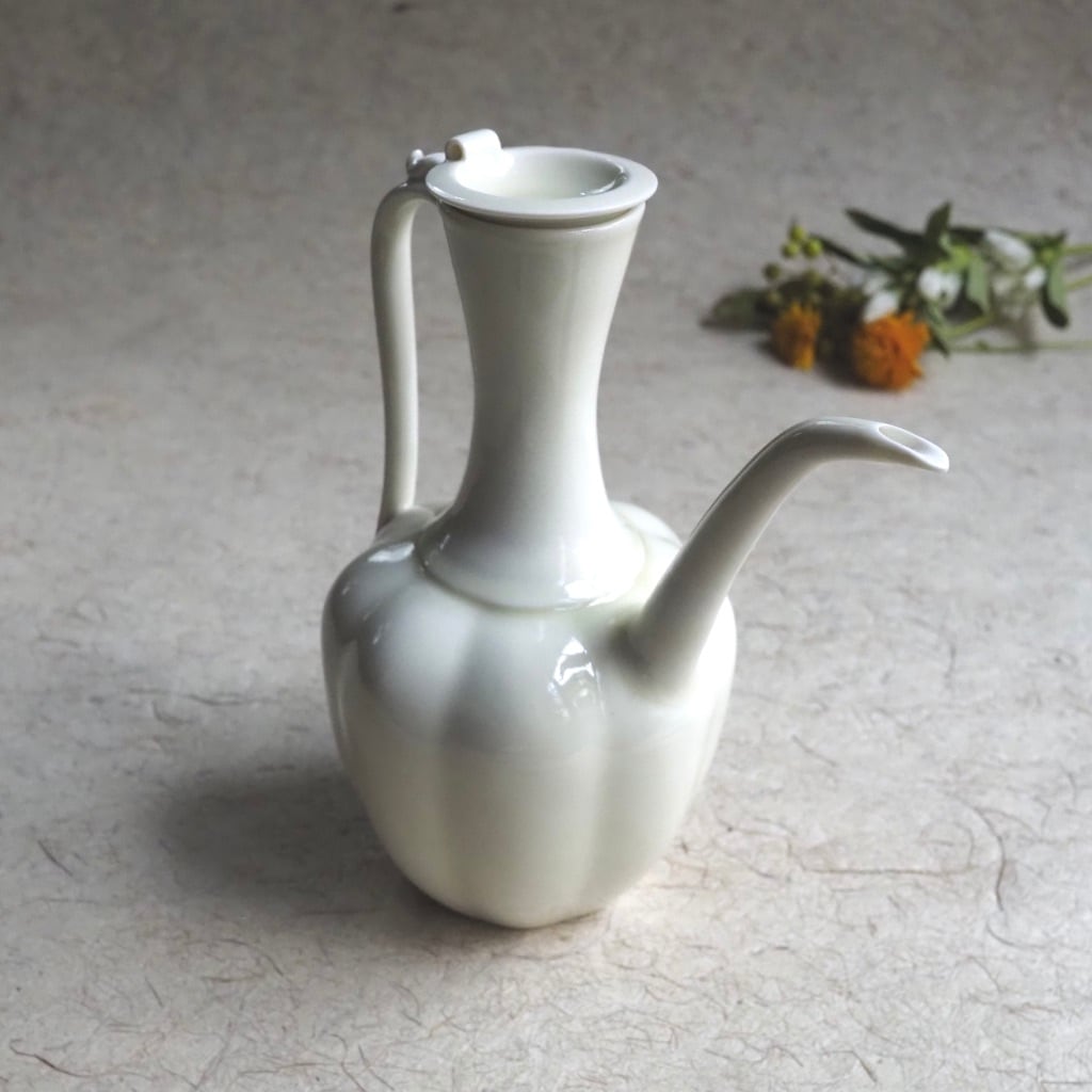 色原 昌希/水差し(瓜型水注)淡柳