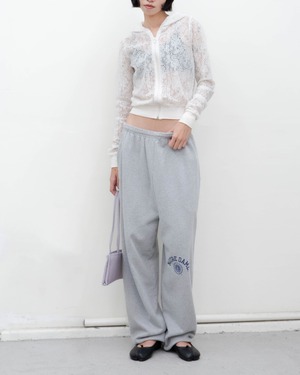 1990s Champion - college print wide sweatpants “Notre Dame”