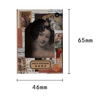 コラージュ素材 トルソー柄タグ型ペーパー♡