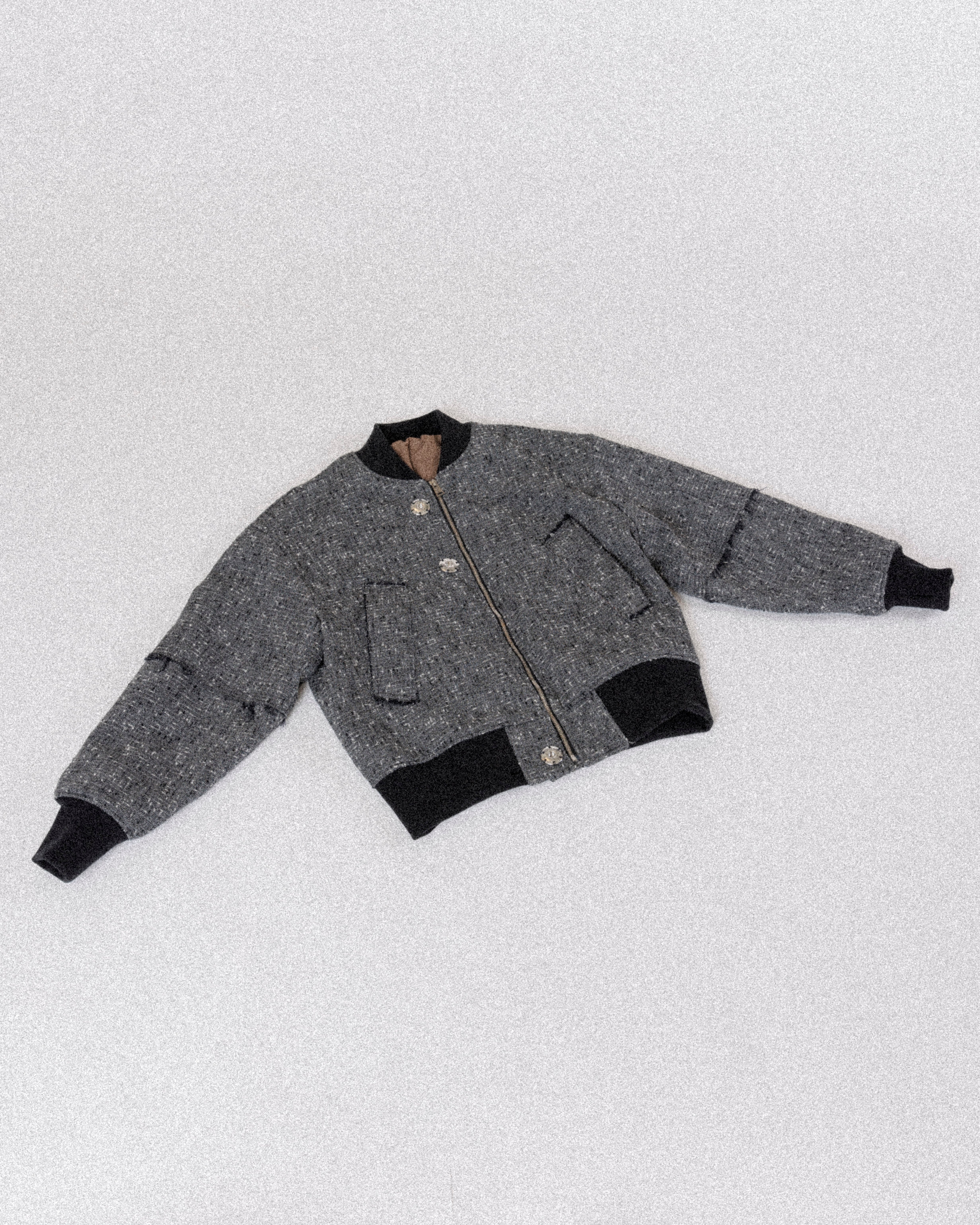 MIXED GRAY META BOMBER | OUAT 