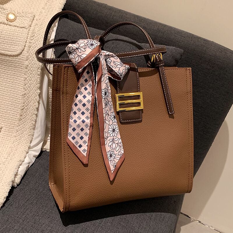 スカーフ ショルダーバッグオータムウィンター 秋物 冬物 トートバッグ シルク Tiancai_Wing_Bag49580346675