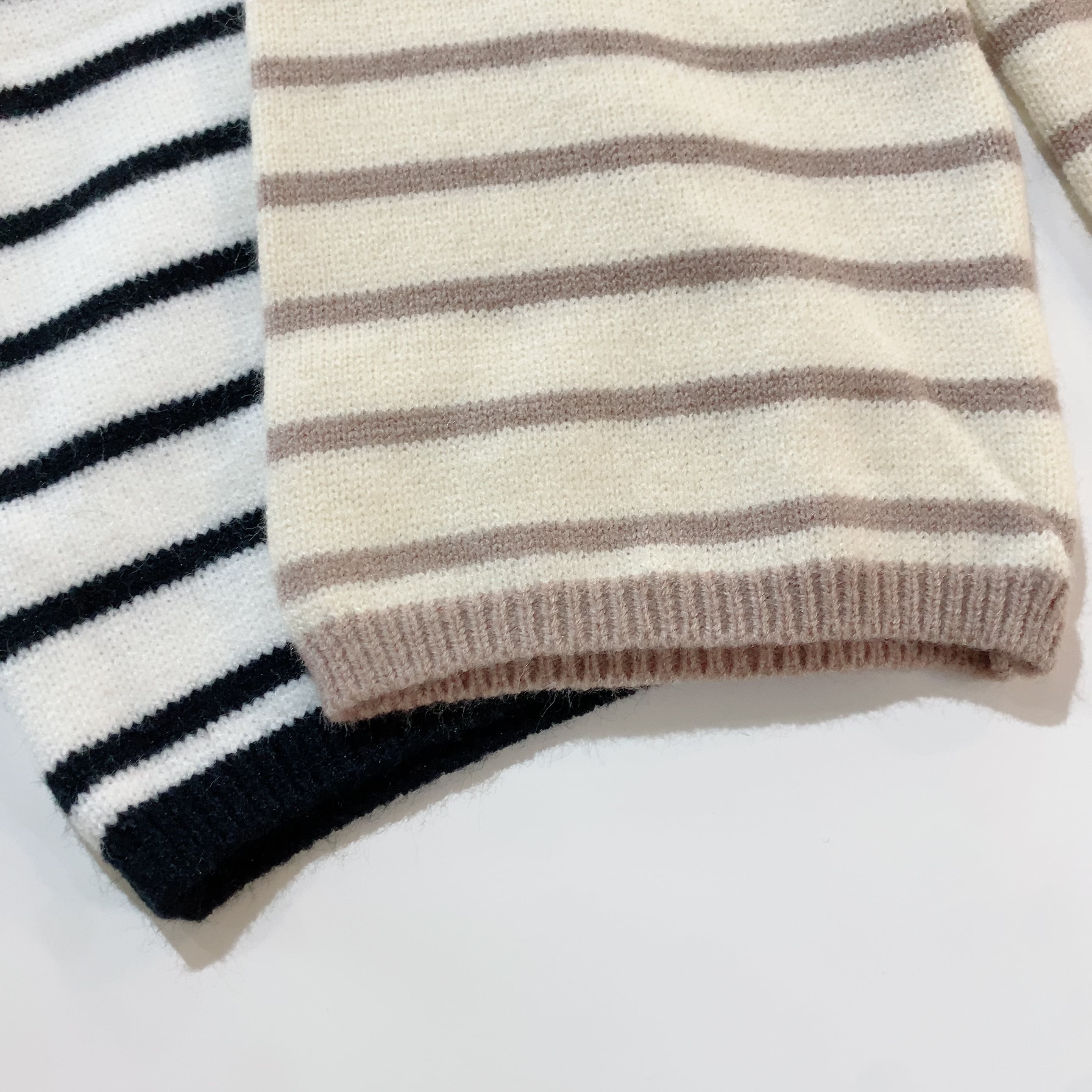 2colorボーダーニットパンツ