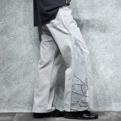 custom side rug denim pants