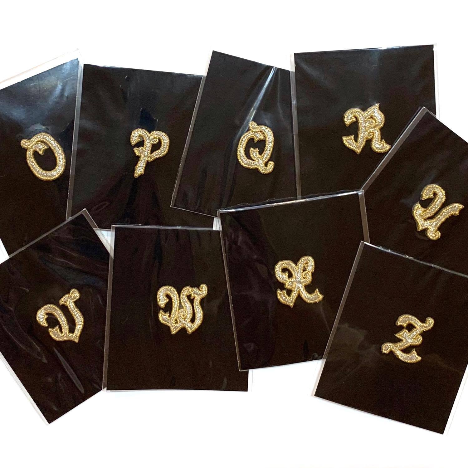 アルファベットワッペン（ゴールド） | Dua-アクセサリーパーツショップ